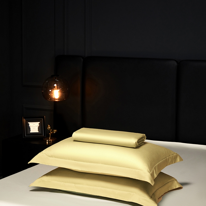 91家纺网 家纺一手货源 找家纺 秀色2025新款A类高端100s新疆长绒棉纯棉床单单件全棉单人贡缎加厚被单三件套 莫奈-奶茶米