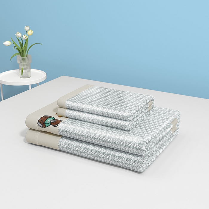 91家纺网 家纺一手货源 找家纺 绒艺席业 2025新款A类抗菌冰丝凉席系列-小冰熊款 冰熊-灰