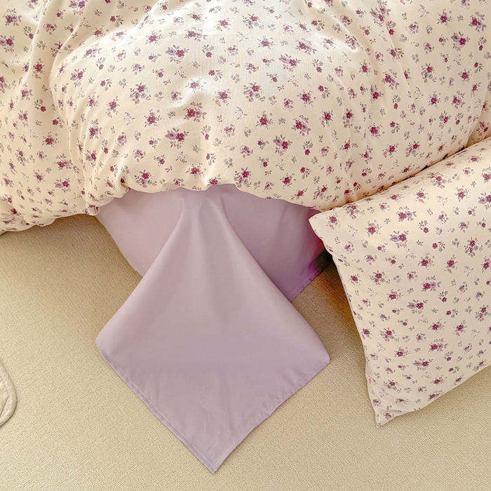 91家纺网 家纺一手货源 找家纺 丝芙妮家居2025新款水洗针织棉双层纱印花四件套 春野花苑