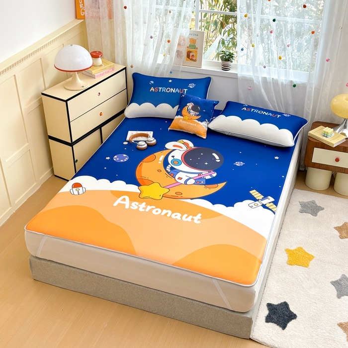 91家纺网 家纺一手货源 找家纺 （总）ds生活馆 2025新款大版卡通牛奶丝凉席