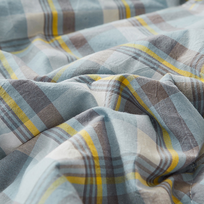 91家纺网 家纺一手货源 找家纺 恋人优选 2025新款纯棉色织水洗夏被 莫妮兰