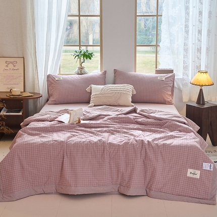 91家纺网 家纺一手货源 找家纺 （总）恋人优选 2025新款纯棉色织水洗夏被