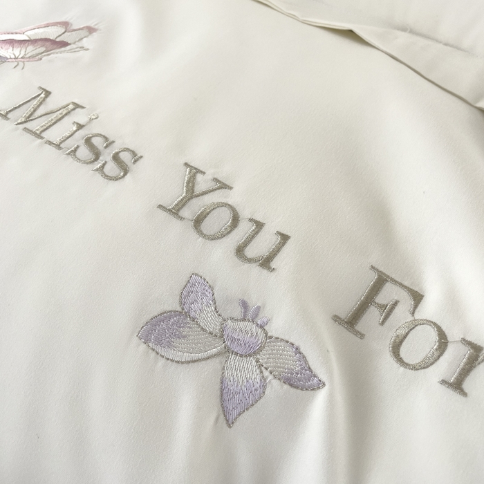 91家纺网 家纺一手货源 找家纺 （总）恋之语 2025新款水洗棉刺绣四件套-玫瑰花