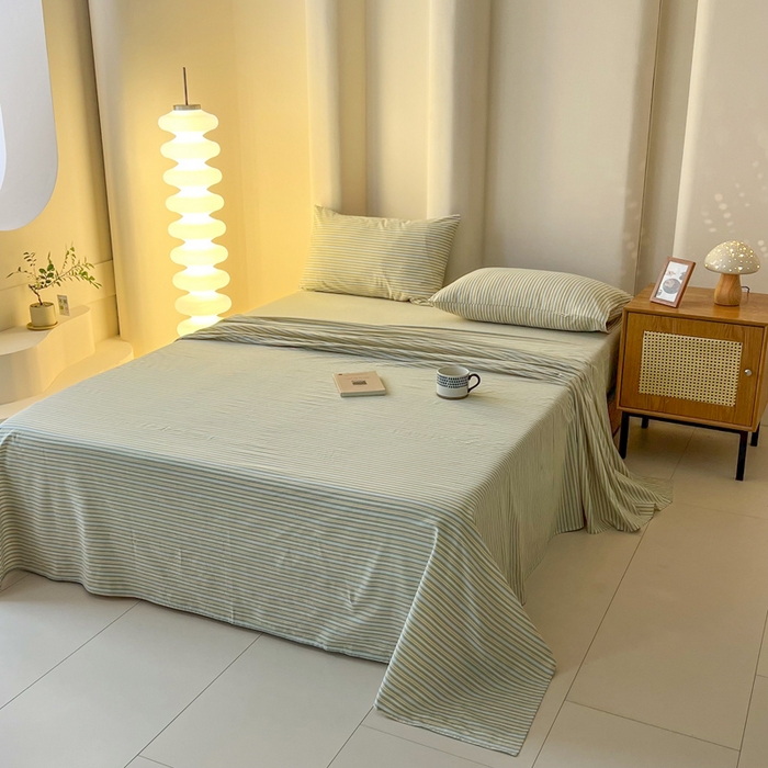 91家纺网 家纺一手货源 找家纺 （总）恋之语家纺 2025新款全棉纯棉色织床单单品单床单床单单件