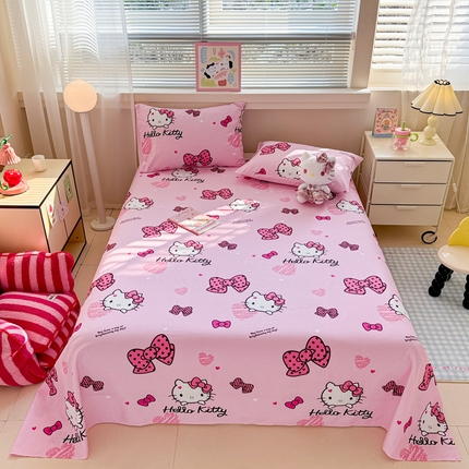 91家纺网 家纺一手货源 找家纺 （总）呗旺鹿 2025新款正版三丽鸥全棉13372单品床单