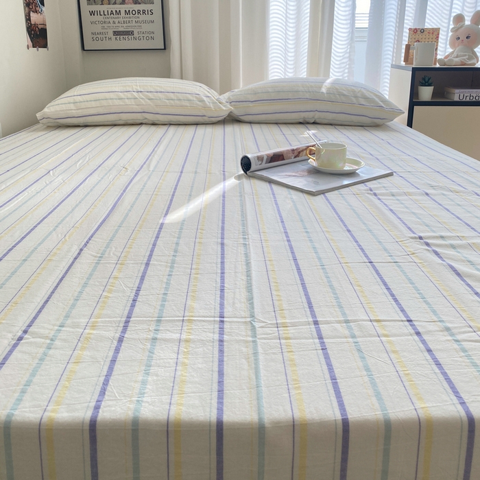 91家纺网 家纺一手货源 找家纺 艾咪-Amy ntmy 2025新款全棉纯棉色织水洗棉单品-平铺款 且乐紫