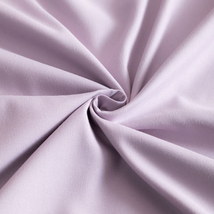 91家纺网 家纺一手货源 找家纺 恋之语 2025新款90克纯色双拼四件套 香芋紫+罗兰紫