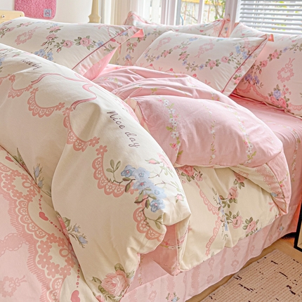 （总）优选良品 2025新款全棉纯棉一字绣四件套系列