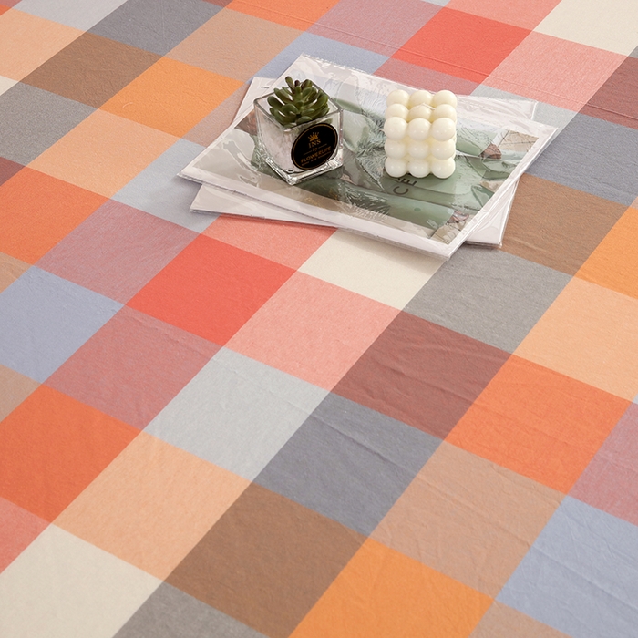 91家纺网 家纺一手货源 找家纺 恋之语 2025新款全棉纯棉色织床笠单品单床笠床笠单件 爱玛橙