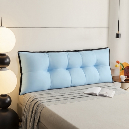 91家纺网 家纺一手货源 找家纺 （总）色鬼布艺 2025新款床头靠背垫不塌陷卧室防撞床上靠垫宿舍护腰靠枕软包