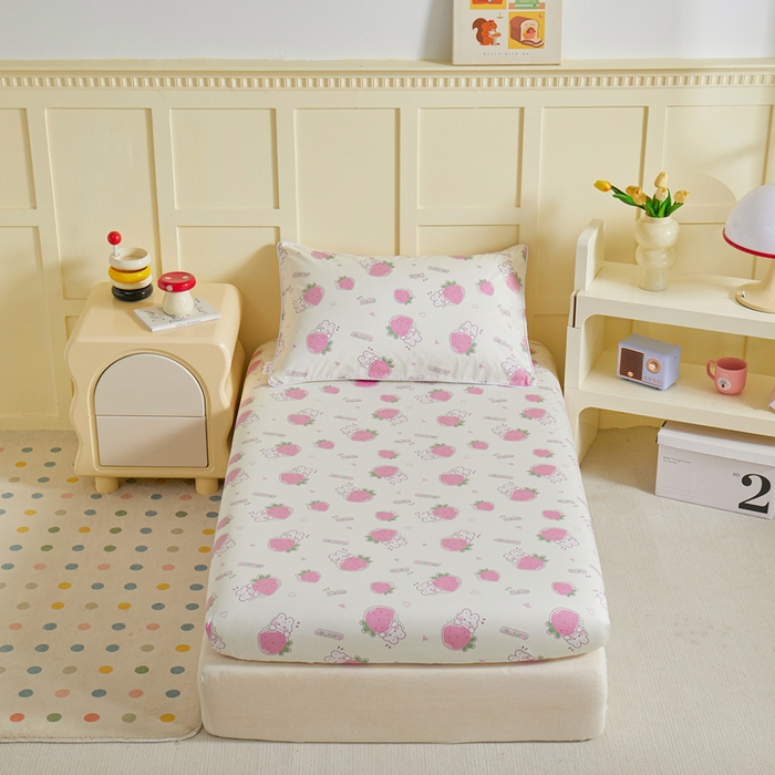 91家纺网 家纺一手货源 找家纺 （总）ds生活馆 2025新款儿童纯棉精梳棉系列单床笠