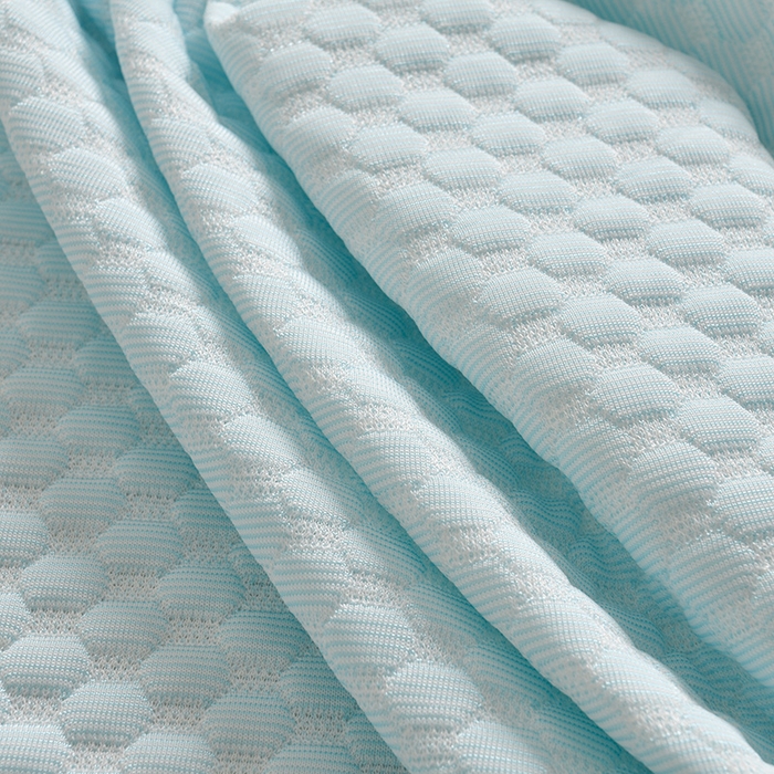 91家纺网 家纺一手货源 找家纺 艾兜坊 2025新款凉豆豆双人枕套 极简-浅蓝