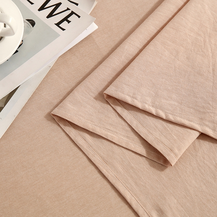 91家纺网 家纺一手货源 找家纺 恋之语家纺 2025新款全棉纯棉色织床单单品单床单床单单件 米驼青年