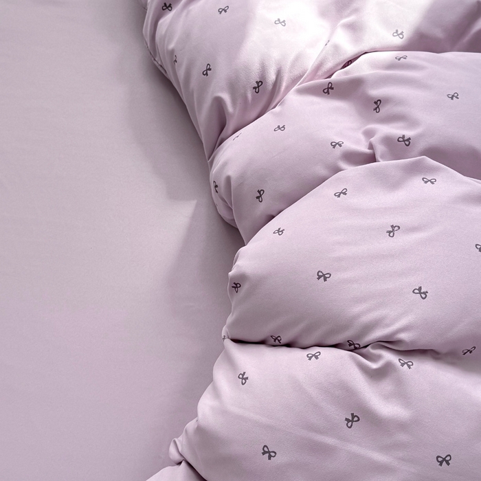 91家纺网 家纺一手货源 找家纺 丝芙妮家居2025新款水洗针织棉双层纱印花四件套 语薇