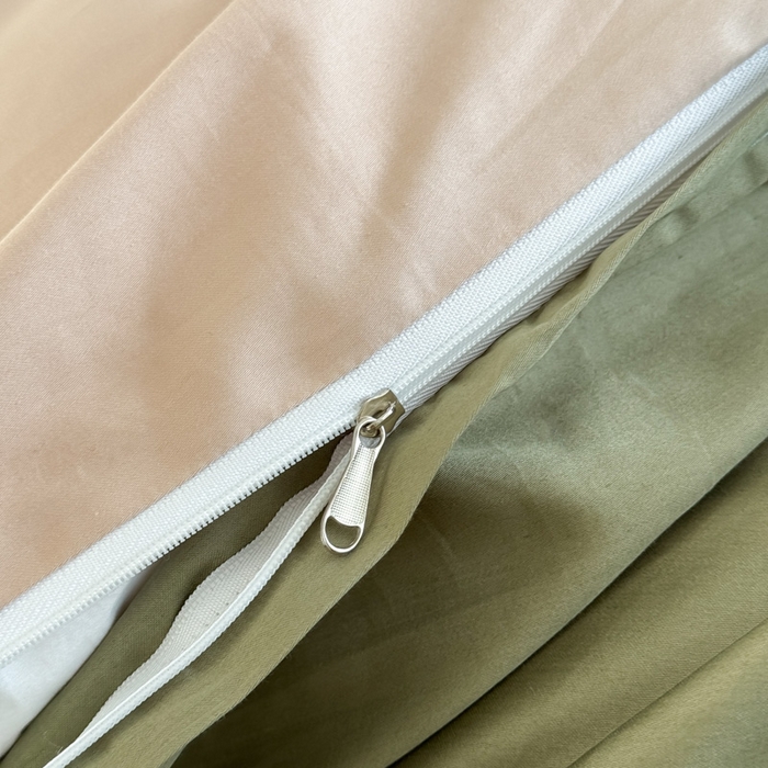 91家纺网 家纺一手货源 找家纺 2025新款A类纯色双拼长绒棉纯棉刺绣四件套 云栖竹语