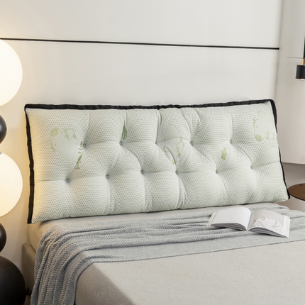 色鬼布艺 2025新款冰豆豆抱枕办公室腰靠垫久坐护腰神器靠背沙发靠枕 冰豆豆-绿