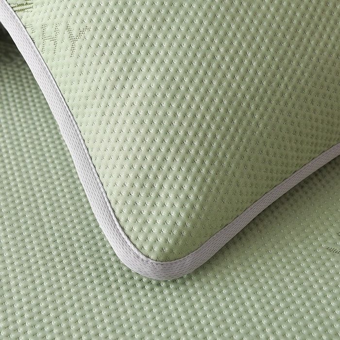 91家纺网 家纺一手货源 找家纺 绒多多 2025新款A类凉感冰豆豆席子凉席床笠款 果绿