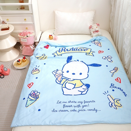 91家纺网 家纺一手货源 找家纺 （总）2025新款三丽鸥正版授权库洛米儿童大版夏被夏凉被凉感天丝空调被夏凉被幼儿园午睡凉席夏被三件套