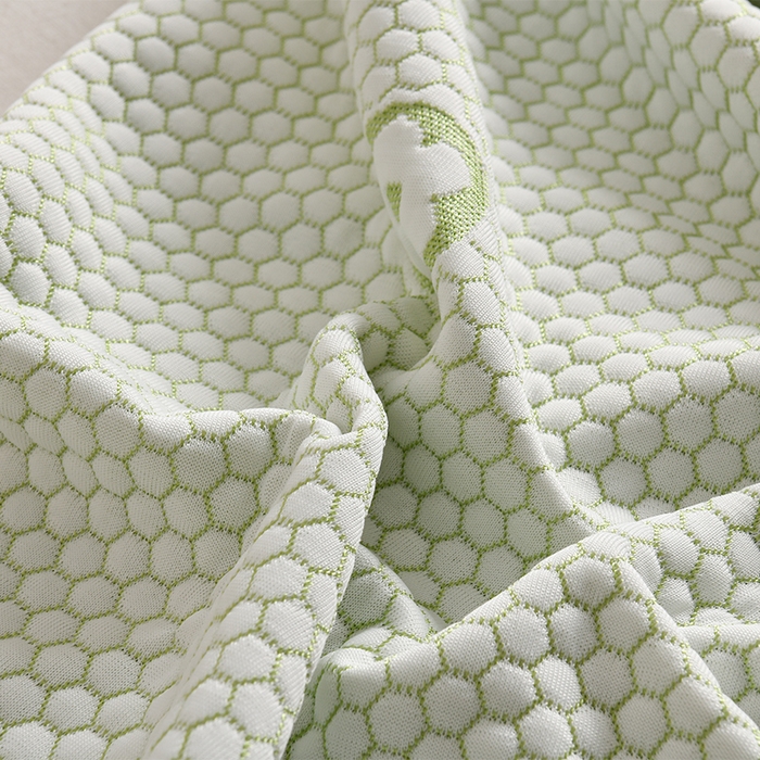 91家纺网 家纺一手货源 找家纺 艾兜坊 2025新款凉豆豆双人枕套 极简小熊-绿