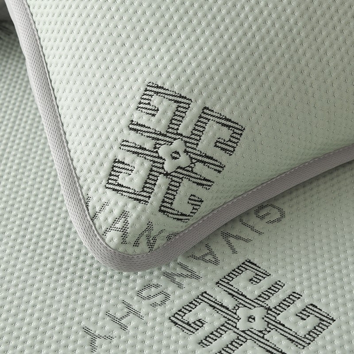 91家纺网 家纺一手货源 找家纺 绒多多 2025新款A类凉感冰豆豆席子凉席床笠款 薄荷绿