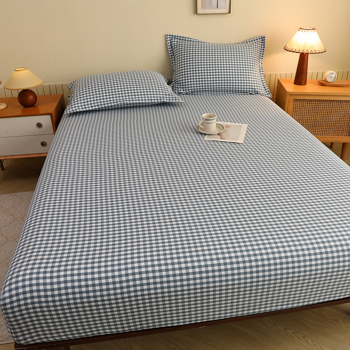 91家纺网 家纺一手货源 找家纺 （总）绒多多 2025新款简约水洗棉色织床笠