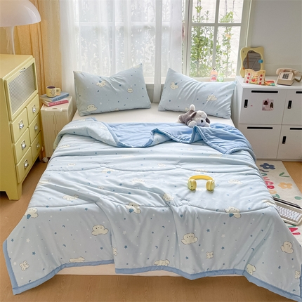 91家纺网 家纺一手货源 找家纺 （总）美澳家纺 2025新款水洗棉印花夏被夏凉被空调被