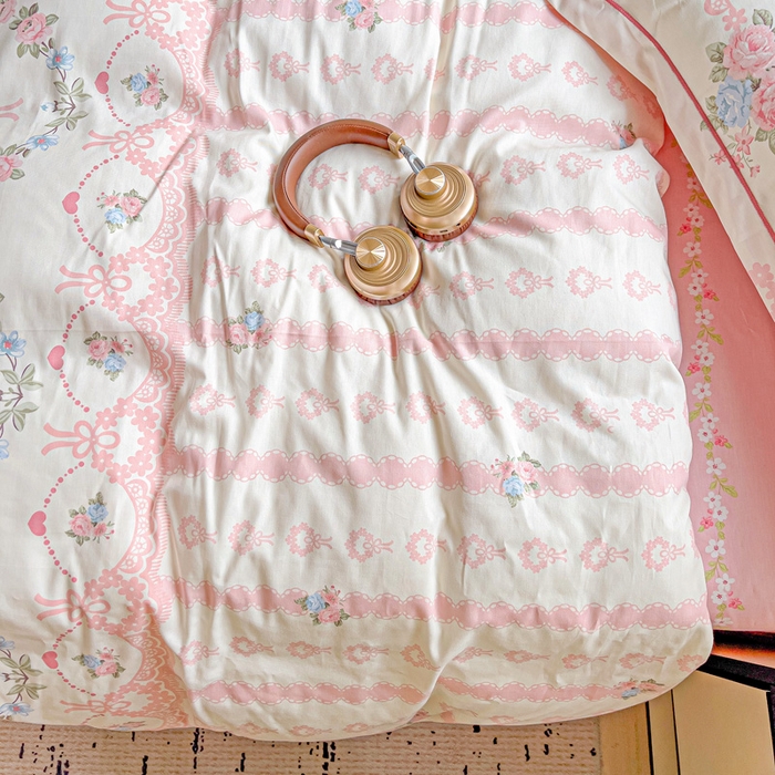 91家纺网 家纺一手货源 找家纺 暖芯优选 2025新款全棉纯棉一字绣四件套系列 半夏清风