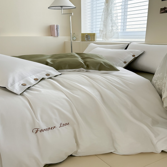 91家纺网 家纺一手货源 找家纺 艾迪尚家纺 2025新款A类纯色双拼长绒棉纯棉刺绣系列单品被套 被套单件（有单品 可定制） 轻奢翠盏