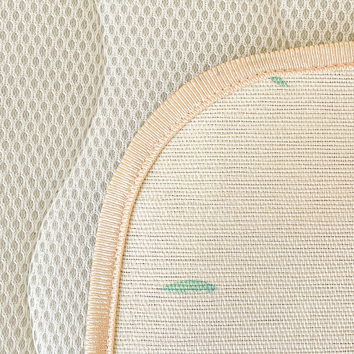 91家纺网 家纺一手货源 找家纺 富馨莱 2025新款幼儿园古藤席冰丝席双面可用儿童凉席双面凉感 竹子熊猫