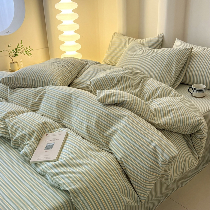 91家纺网 家纺一手货源 找家纺 （总）恋之语 2025新款全棉纯棉色织被套单品单被套被套单件