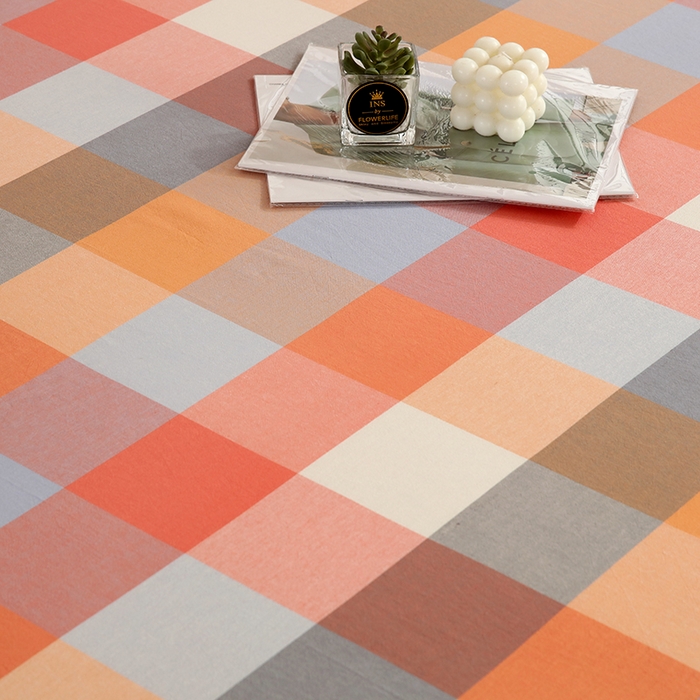 91家纺网 家纺一手货源 找家纺 恋之语家纺 2025新款全棉纯棉色织床单单品单床单床单单件 爱玛橙