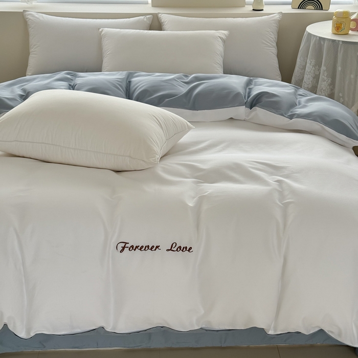 91家纺网 家纺一手货源 找家纺 （总）艾迪尚家纺 2025新款A类纯色双拼长绒棉纯棉刺绣系列单品床单 床单单件（有单品 可定制）