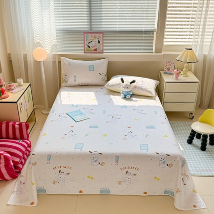呗旺鹿 2025新款正版三丽鸥全棉13372单品床单 运动帕恰狗
