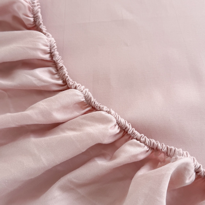 91家纺网 家纺一手货源 找家纺 艾迪尚家纺 2025新款A类纯色双拼长绒棉纯棉刺绣系列单品床笠 床笠单件（有单品 可定制） 淡绿粉韵