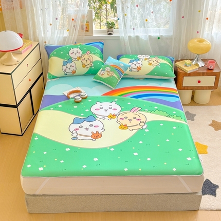 91家纺网 家纺一手货源 找家纺 （总）ds生活馆 2025新款大版卡通牛奶丝凉席