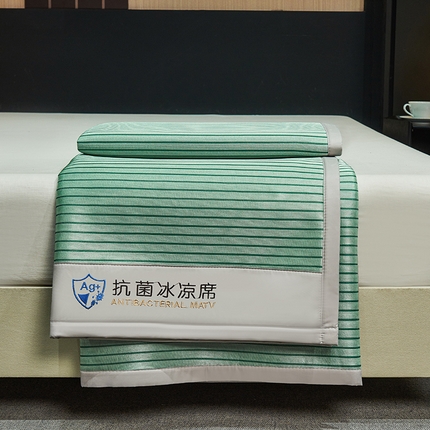 91家纺网 家纺一手货源 找家纺 （总）999家纺 2025新款轻柔丝抗菌冰丝藤凉席（复合三明治款）宽包刺绣冰丝软席藤席