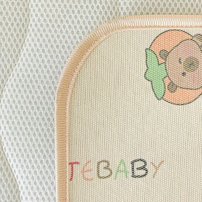 91家纺网 家纺一手货源 找家纺 富馨莱 2025新款幼儿园古藤席冰丝席双面可用儿童凉席双面凉感 萌萌巴拉