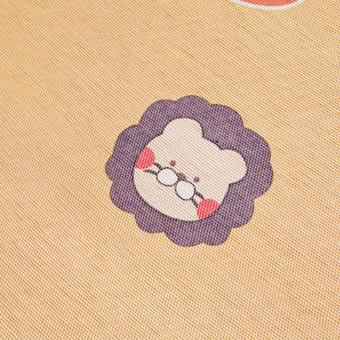 91家纺网 家纺一手货源 找家纺 梵赫 2025新款冰丝古藤双面卡通儿童凉席凉席-萌宠小狮子