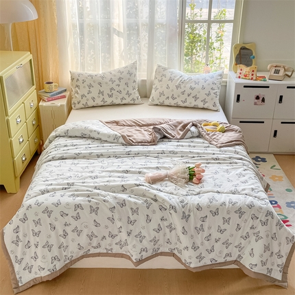 91家纺网 家纺一手货源 找家纺 （总）美澳家纺 2025新款水洗棉印花夏被夏凉被空调被