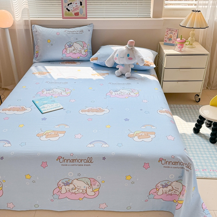 91家纺网 家纺一手货源 找家纺 （总）呗旺鹿 2025新款正版三丽鸥全棉13372单品床单