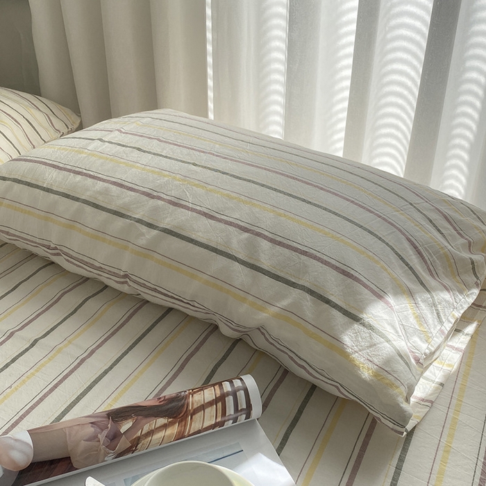 91家纺网 家纺一手货源 找家纺 艾咪-Amy ntmy 2025新款全棉纯棉色织水洗棉单品-平铺款 且乐绿