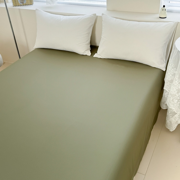 91家纺网 家纺一手货源 找家纺 艾迪尚家纺 2025新款A类纯色双拼长绒棉纯棉刺绣系列单品床单 床单单件（有单品 可定制） 轻奢翠盏