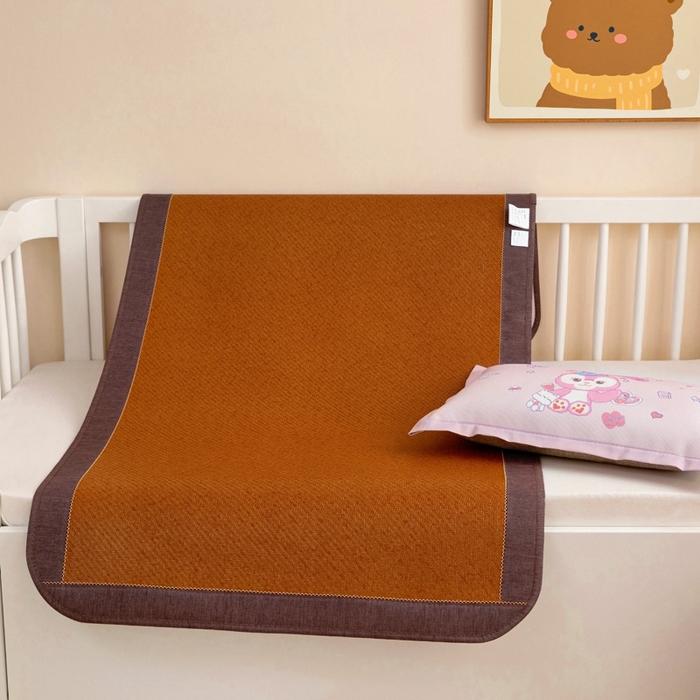 91家纺网 家纺一手货源 找家纺 梵赫 2025新款冰丝古藤双面卡通儿童凉席凉席-星黛小兔