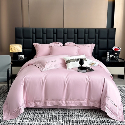 家居1号家纺 2025新款全工艺长绒棉四件套 米兰-豆沙