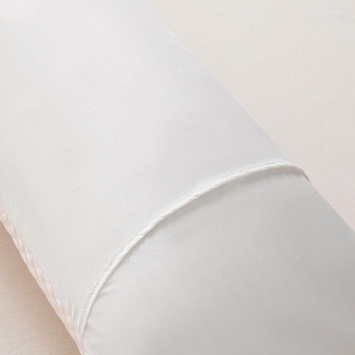 91家纺网 家纺一手货源 找家纺 艾兜坊 2025新款凉豆豆双人枕套 极简-浅粉