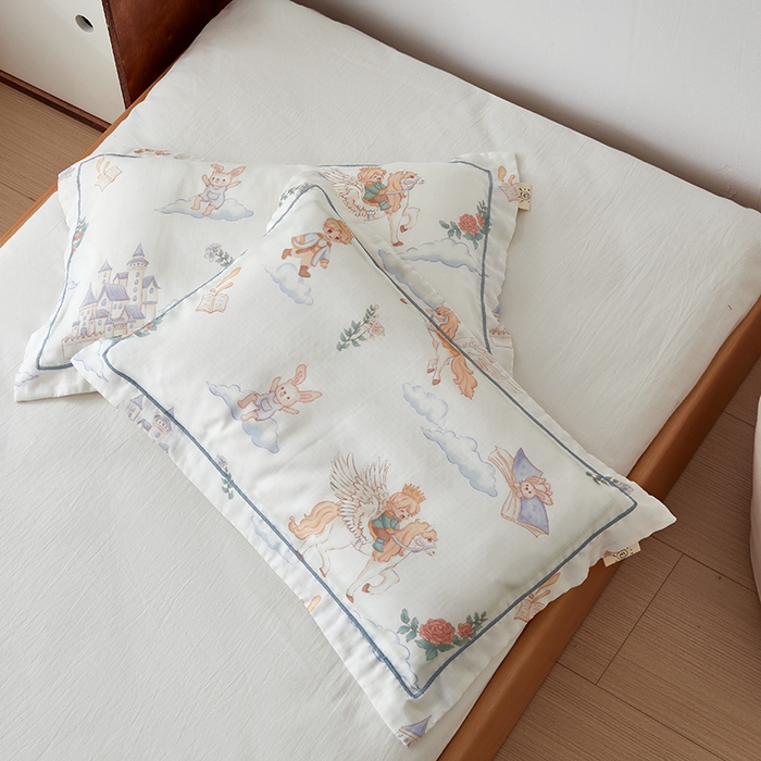 91家纺网 家纺一手货源 找家纺 荷马之梦 2025新款天竹系列—A类原创手绘风天竹纤维儿童枕套 飞马小王子