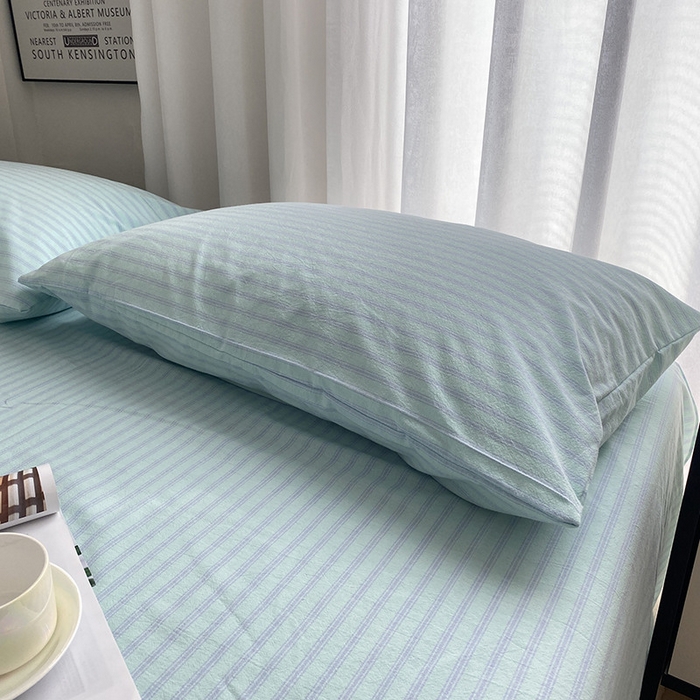 91家纺网 家纺一手货源 找家纺 艾咪-Amy ntmy 2025新款全棉纯棉色织水洗棉单品-平铺款 沁园