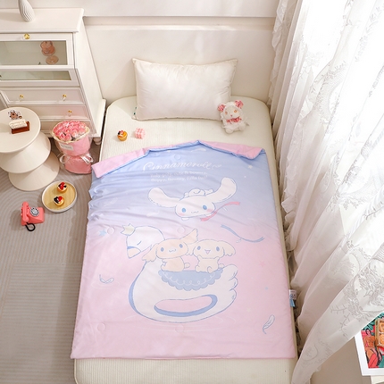 91家纺网 家纺一手货源 找家纺 （总）2025新款三丽鸥正版授权库洛米儿童大版夏被夏凉被凉感天丝空调被夏凉被幼儿园午睡凉席夏被三件套
