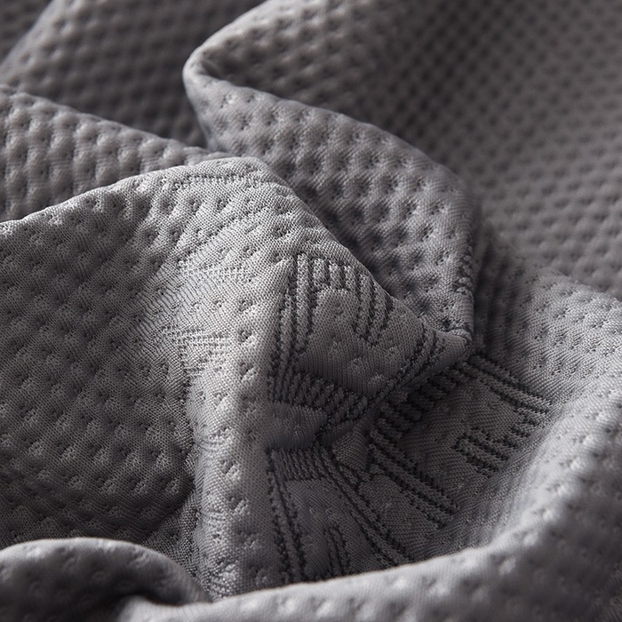 91家纺网 家纺一手货源 找家纺 绒多多 2025新款A类凉感冰豆豆席子凉席床笠款 绅士灰