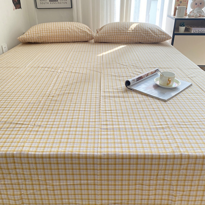 91家纺网 家纺一手货源 找家纺 艾咪-Amy ntmy 2025新款全棉纯棉色织水洗棉单品-平铺款 米雅黄